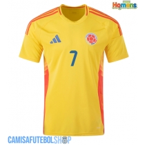Camisa de time de futebol Colômbia Luis Diaz #7 Replicas 1º Equipamento Copa America 2024 Manga Curta